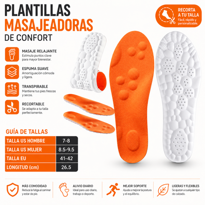 Plantillas Masajeadoras Antiestrés
